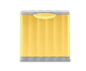 Stefanplast Ecospace Boîte de rangement rectangulaire, plastique, 20 litres, jaune/gris