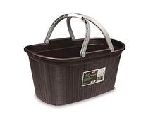 Stefanplast Elegance 3863300 Panier, Plastique, Moka, 38 x 58 x 28 cm