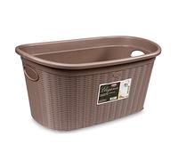 Stefanplast Elegance 3863300 Panier, Plastique, Taupe, 38 x 58 x 28 cm