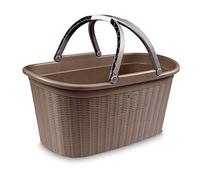 Stefanplast Elegance 3863300 Panier, Plastique, Taupe, 38 x 58 x 28 cm