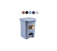Stefanplast Elegance Poubelle rotin, Bleu, 20 x 20,5 x 27,5 cm