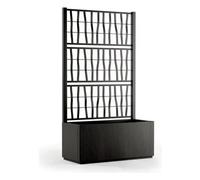 Stefanplast Fioriera Avec Grille En Plastique Recy ETHICA ECO (80x36x140cm)