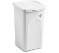 Stefanplast Panier à Linge Primavera Line 50 Litre Plastique Turquoise Intense et Blanc