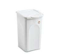 Stefanplast Panier à linge Primavera Line – Plastique – Turquoise intense / Blanc – 25 L / 50 L