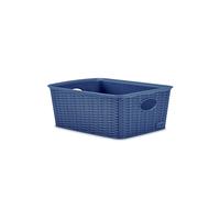 Stefanplast Panier Élégance M Haut 25X19.5X10 CM Bleu Marine Accessoires
