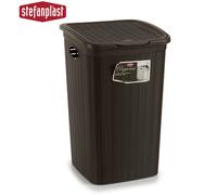 Stefanplast Pongotodo Elegance 50L Boîte de Rangement Plastique Marron Chocolat 36,5x54,5x38cm (Set de 6)