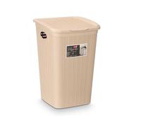Stefanplast Pongotodo Elegance Boîte de rangement 50L Crème 36x55x38cm Plastique (Set de 6)