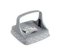 Portatovaglioli da Tavola Tosca Bianco e Grigio 22 x 22 x 16,5 cm Stefanplast