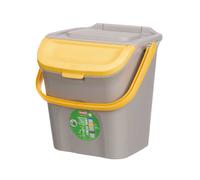 Stefanplast Poubelle 28L Empilable Ecoway Jaune 38x41x37 cm Plastique (Set de 6)