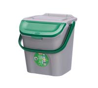 Stefanplast Poubelle 28L Empilable Ecoway Vert 38x41x37 cm (Set de 6)