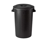 Stefanplast Poubelle avec Couvercle en Plastique Noire 120 l Noir