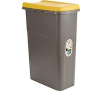 Stefanplast Poubelle Eco System 40 l Jaune avec couvercle