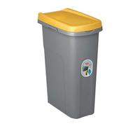 Stefanplast Poubelle Écosystème 25 L Couvercle jaune