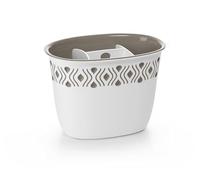 STEFANPLAST, Taupe, Cutlery Drainer Extra Quality 100%, Made in Italy, 19.5 x 13.5 cm, Resin