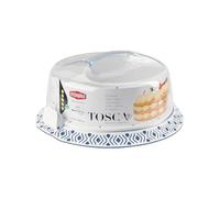 Copritorta Tosca Bleu Palace Blanc 37x15x37 CM Stefanplast