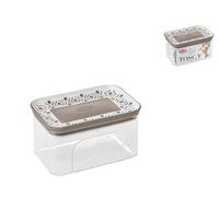 Stefanplast Tosca Bocal Lt 0,7 Gris Tourterelle Apkt Hermétique, pour Aliments Q