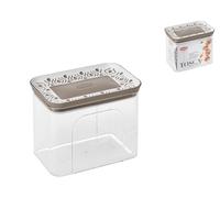 Stefanplast Tosca Récipient Hermétique Rectangulaire, Polypropylène Transparent