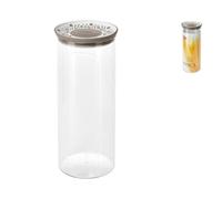 Stefanplast Tosca Récipient Hermétique Tour, Polypropylène Transparent 12x28x12