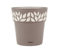 Stefanplast Vase Cloe en polypropylène avec réserve Couleur Taupe 30 cm, 30 cm
