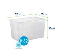 Stefanplast Visual Box Boîte Conteneur Multi-Usage Transparente Avec Couvercle