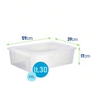 Stefanplast Visual Box Boîte Conteneur Multi-Usage Transparente Avec Couvercle