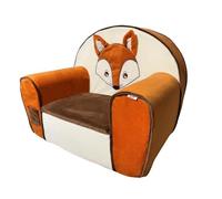 Steff - Renard - Fauteuil - 1 à 4 Ans - Peluche Douce - Coussin supplémentaire