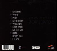 STEFFEN JUNG - SO VIEL VOR CD NEUF