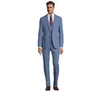 Steffen Klein Costume d'affaires 3 pièces pour homme avec gilet, bleu clair, 50