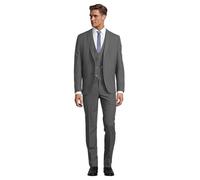 Steffen Klein Costume d'affaires 3 pièces pour homme avec gilet, gris, 102