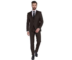 Steffen Klein Costume de designer pour homme, coupe ajustée, marron, 54