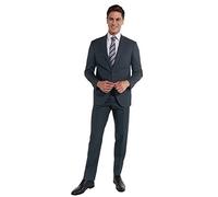 Steffen Klein Costume pour homme Coupe droite élastique, gris/bleu, 54