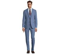 steffenklein Classy Gentleman Costume d'affaires 3 pièces pour homme avec gilet, bleu clair, 54