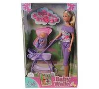 Steffi Love - Baby Walk - Poupée 29 cm, Bébé et Poussette - Modèle Aléatoire G