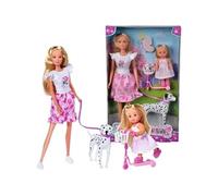 Steffi Love poupée dalmatien Evi Love 2 poupées 29 et 12 cm 2 Figurines Dalmatien Tro