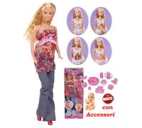 Steffi Love Poupée Enceinte + Accessoires Bienvenue Bébé New Born Baby