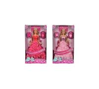 Simba Poupées Steffi Love Princess Gala 105739003 – Lot de 2 avec sac à main, robe rose, 29 cm