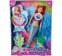 Steffi Love - Sirène luminesue - 29cm - Queue qui change de couleur - Dès 3ans