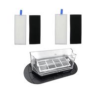 SteFik Réservoirs d'eau. Compatible for aspirateur Robot 360 S6, Accessoires, boîte à poussière, Filtre, Remplacement de balayeuse à Domicile, pièces de Rechange (Color : Black A)