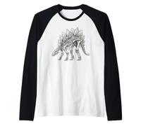 Stegosaurus Squelette Fossile Dinosaure Paléontologue Dinosaure Manche Raglan