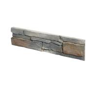 Stegu Grenada Plaquette de Parement Béton Effet Pierre Naturelle | Revêtement Mural Décoratif Intérieur Extérieur | Style Industriel Méditerranéen | 550 x 117 mm | Paquet 0,32 m² | Graphite