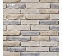 STEGU Havana 2 Plaquettes Murales Décoratives Imitation Brique avec Joint Préformé 0,47 m² Béton Sable, 52 x 23 x 13.6 cm, Intérieur Extérieur, Décoration Murale, Béton Décoratif Salon Cuisine