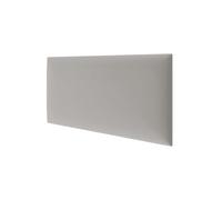 STEGU Mollis Duo Panneau Mural Rembourré, Coussin Mural comme tête de lit pour lit, Lambris 3D avec Mousse, Décoration Murale, 60 x 30 cm, Argent Mat