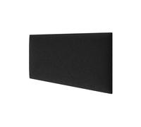 STEGU Mollis Duo Panneau Mural Rembourré, Coussin Mural comme tête de lit pour lit, Lambris 3D avec Mousse, Décoration Murale, 60 x 30 cm, Noir