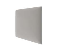 STEGU mollis Duo Panneau Mural Rembourré, Lambris 3D avec Mousse, Isolation Phonique, Velours, 30x30 cm, Gris Argenté Mat