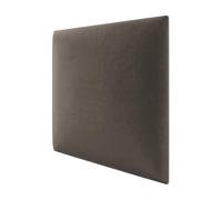 STEGU Mollis Simple Panneau Mural Rembourré, Coussin Mural comme tête de lit pour lit, Lambris 3D avec Mousse, Decoration Murale Velours pour Chambre, Chambre d'enfant, Bureau, 30 x 30 cm, Marron