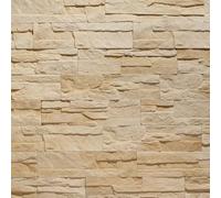 STEGU Nepal 2, Panneaux Mural Décoratif Pierre, Parement Mural 3D Pierre, Plaquette de Parement Béton Effet Pierre Naturelle, Résistant au Gel, 0,46 m² 12 Pieces, 39,5x29,5 cm, Crème Brun