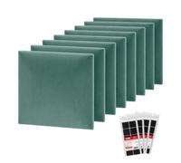 STEGU Panneau Mural 3D Rembourré 30x30cm Acoustique Déco Lot 8 Vert Menthe