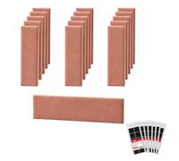 STEGU Panneau Mural 3D Rembourré 60x15cm Acoustique Lambris Lot 16 Rose