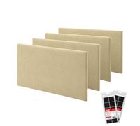 STEGU Panneau Mural 3D Rembourré 60x30cm Acoustique Lambris Lot 4 Beige