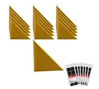 STEGU Panneau Mural 3D Rembourré Triangle 30x30cm Acoustique Lot 16 Jaune